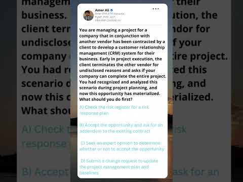 Daily PMP Questin 12/04/2023 ||#pmp #pmi #pmpexam #shorts